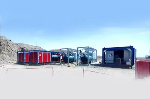 Geso's 8 sets van 350 kW luchtcompressoren + 1500m3/u stikstofgeneratorsystemen helpen de Xinjiang petrochemische industrie van China.